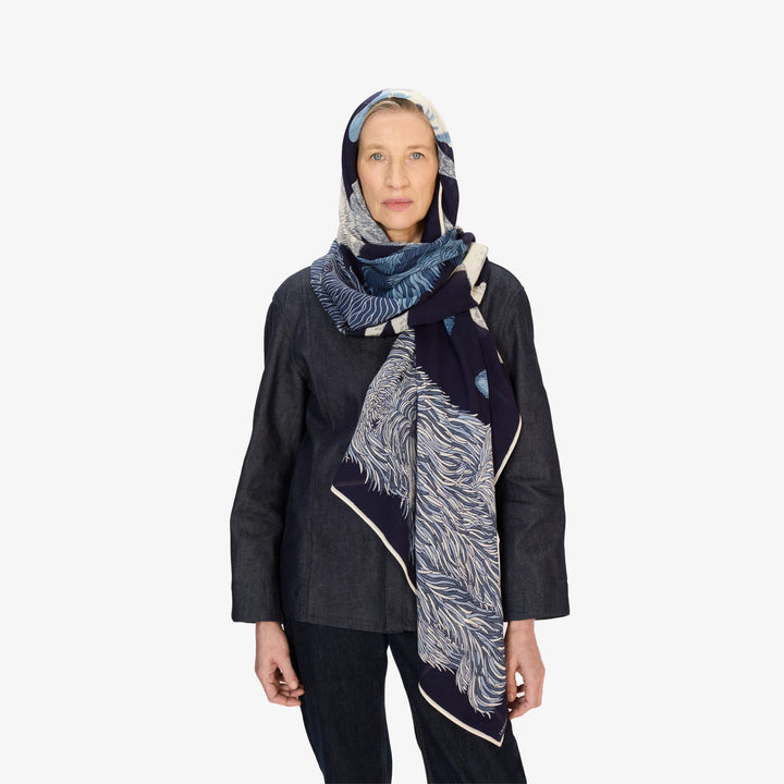 TouTou Scarf 100 in Navy