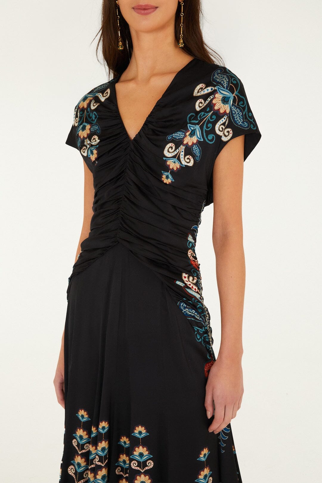 Nikita Winter Black Short Sleeve Maxi Dress
