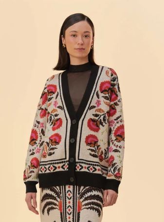 Palms Paradise Sand Knit Cardigan