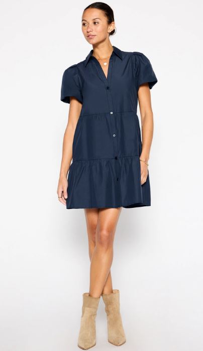 Havana Mini Dress in Navy