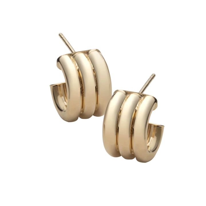 Allegra 1/2" Gold Hoops