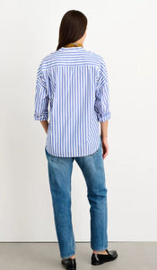 Jo Striped Shirt in Blue/White