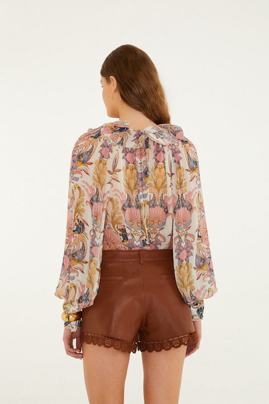 Richelieu Caramel Leather Short