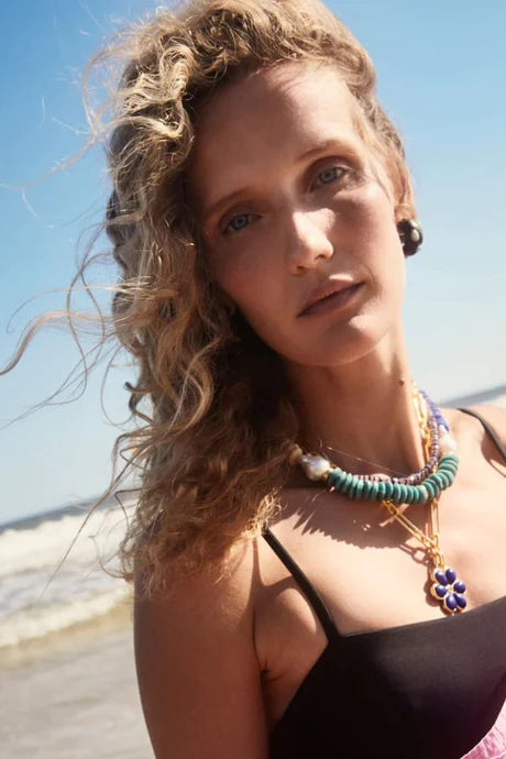 Tavira Necklace in Sea