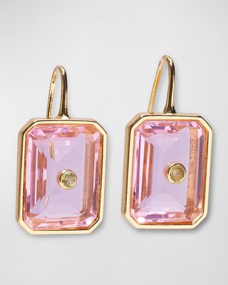 Tile Earrings in Pale Pink