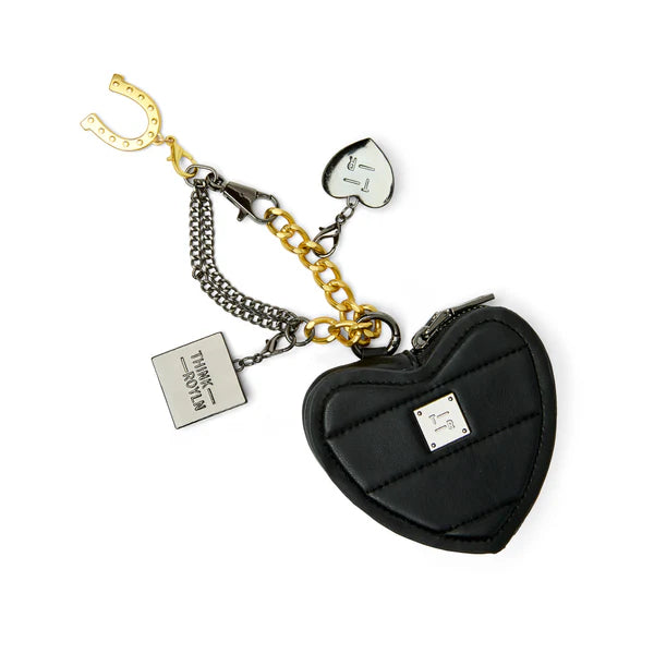 Luxe Heart Pouch and Love Charm Keychain