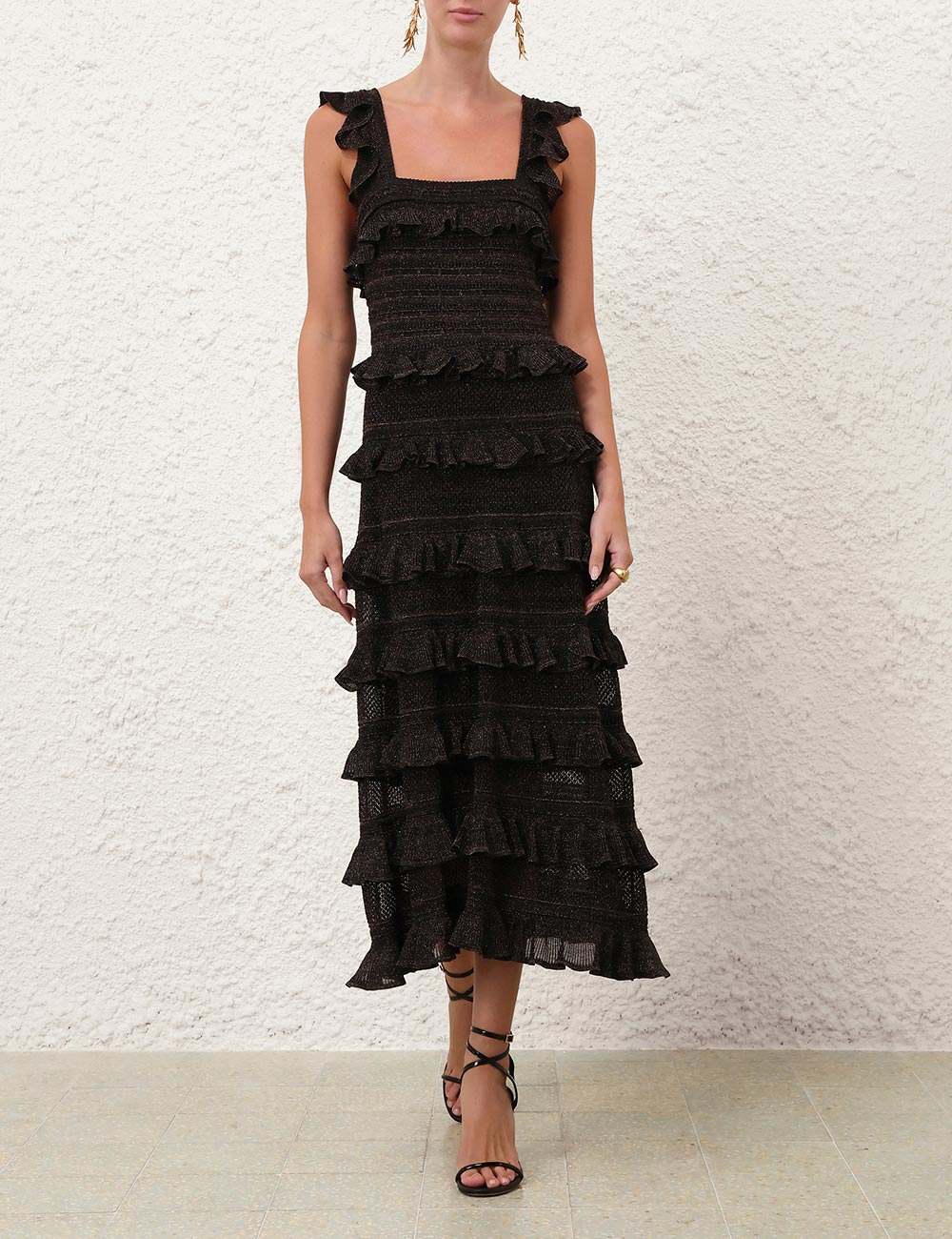 Luna Lace Frill Tank Dress