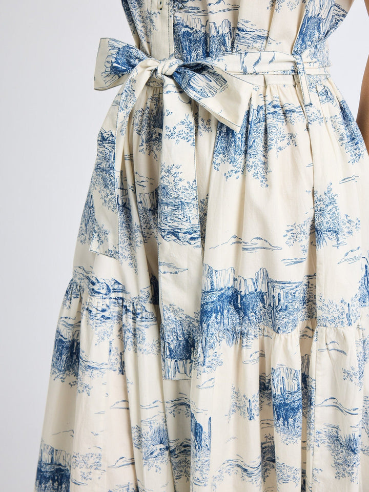 Victoria Dress in Western Toile