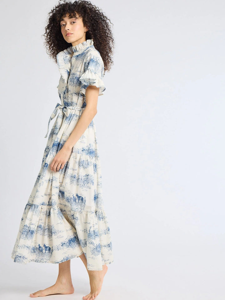 Victoria Dress in Western Toile