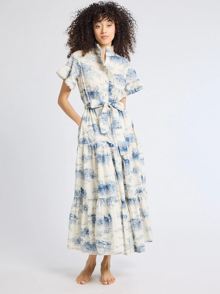 Victoria Dress in Western Toile