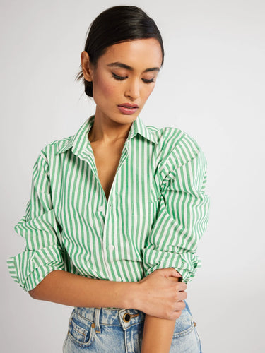 Sophia top in Kelly Stripe