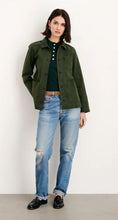 Load image into Gallery viewer, Brit Work Jacket in Recycled Denim- Pine Needle