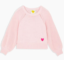 Load image into Gallery viewer, Puff Sleeve Pull Over Sweater in Icy Pink