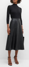 Load image into Gallery viewer, Reade Knit/Leather Dress in Jet