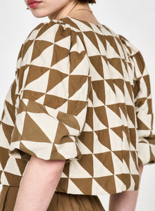 Santanyi Top in Ecru/Patchwork
