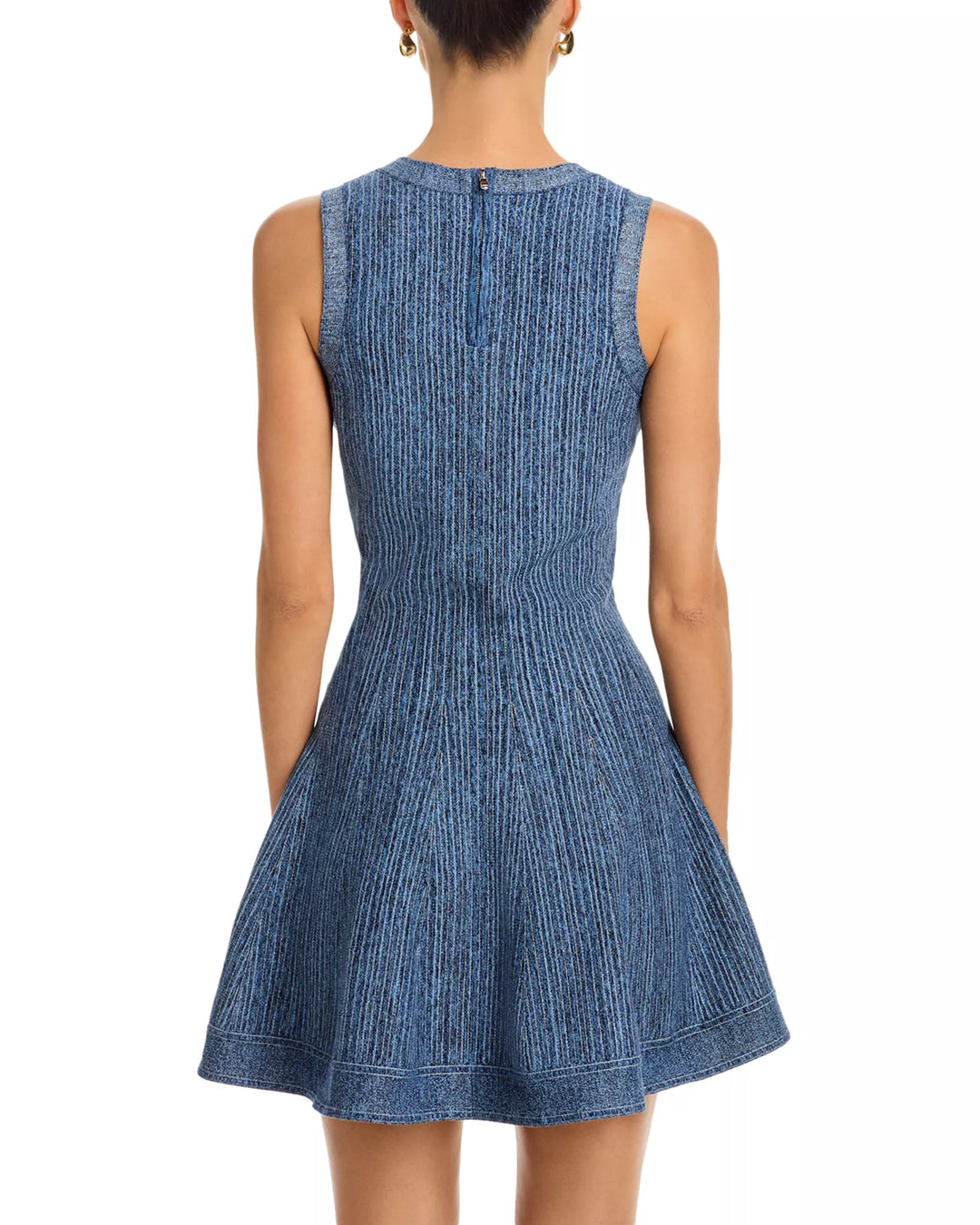 Shelby Pinstripe Knit Flare Dress