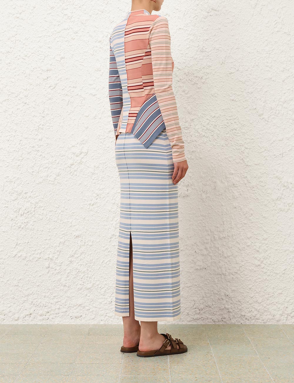 Rebellion Spliced Stripe Top