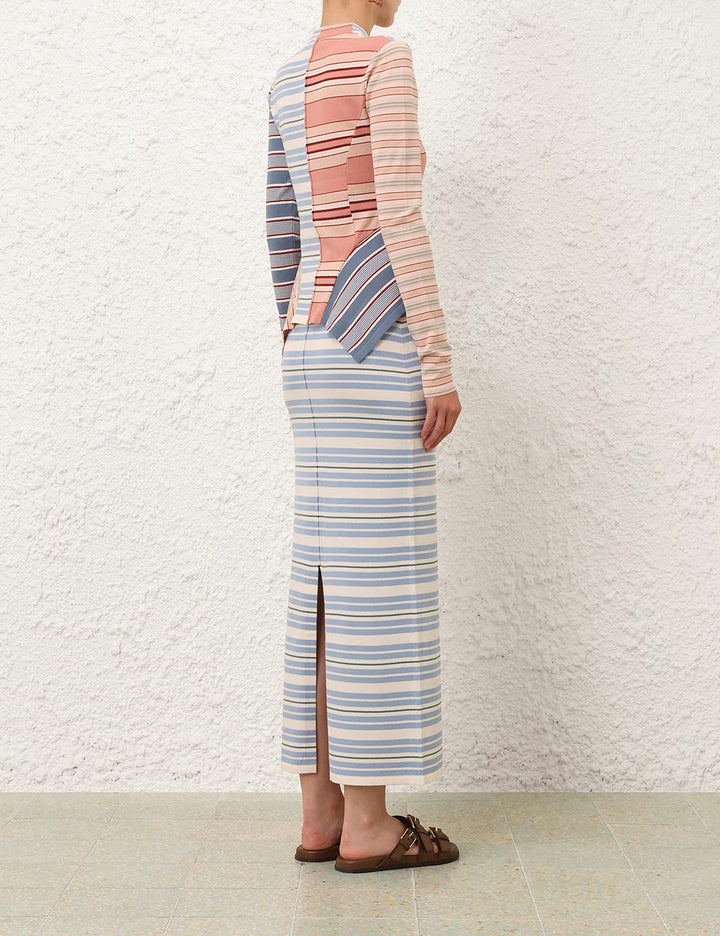 Rebellion Spliced Stripe Top