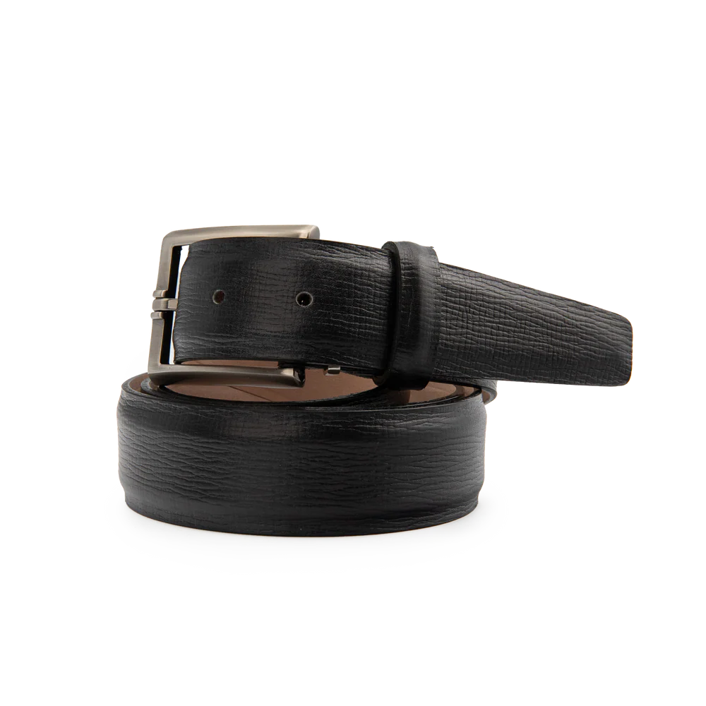 L.E.N. Textured Marble Calf 35MM Belt