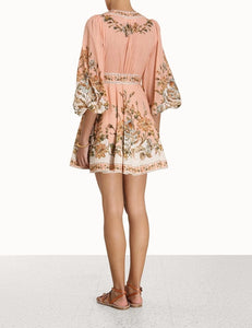 Chintz Wrap Mini Dress
