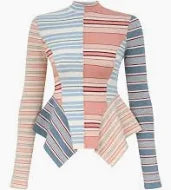 Rebellion Spliced Stripe Top