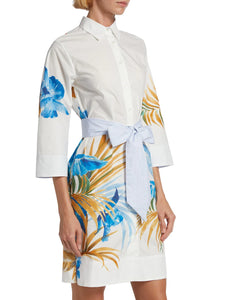 Tonia Dress in Palm Print