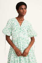 Load image into Gallery viewer, Mailou Dress in Green Mini Floral Print