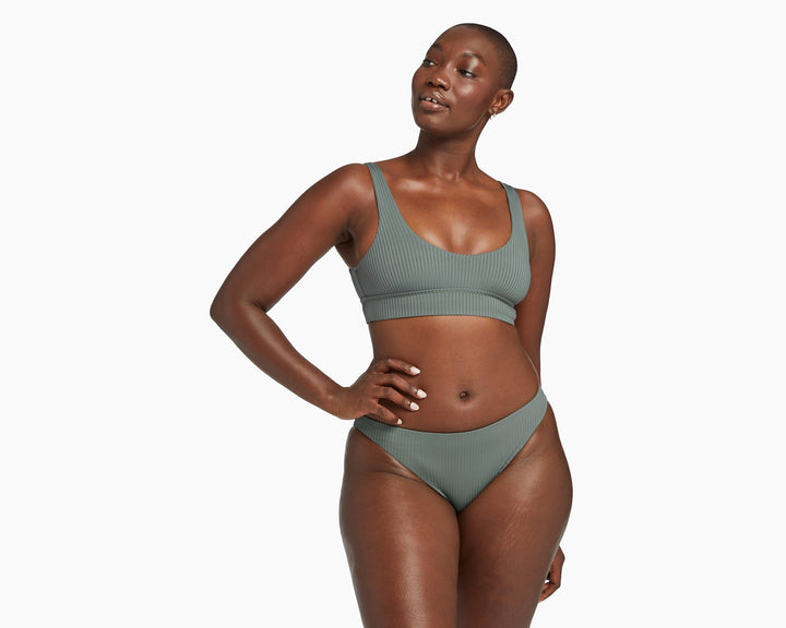 Midori Bottom in Sea Green EcoRib