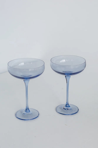 Estelle Colored Champagne Coupes - Set of 2