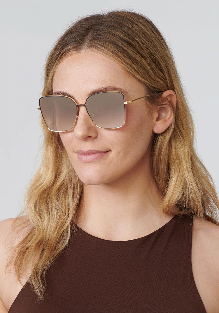 Krewe Dolly - Matte Black Fade 24K Mirrored