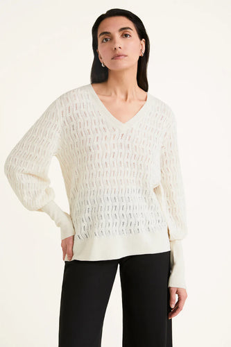 Jensen Knit Top in Ivory
