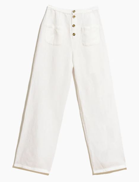 Paris Linen Pant White