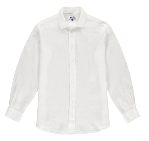 Abaco Linen Shirt in White