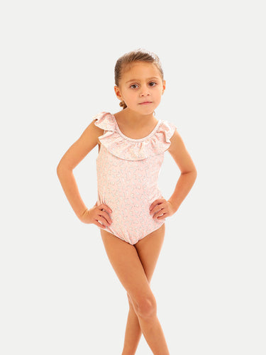 Girl's Plumielia Pink One Piece Swim