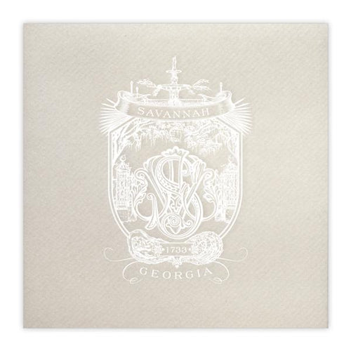 Savannah Crest Cocktail Napkin Set