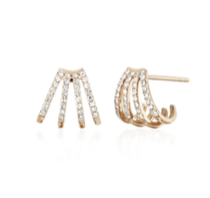 Diamond Multi Huggie Earring