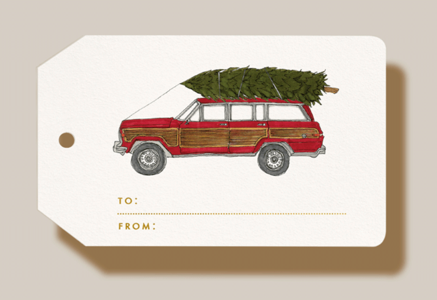 Holiday Jeep Gift Tags