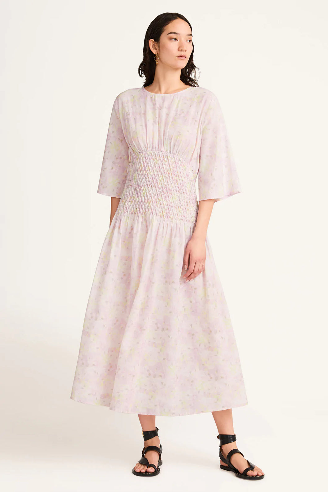 Alma Dress in Pink Citrine Mosaic