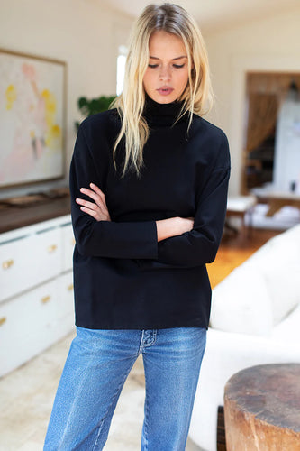 Edie Top in Black Ponte