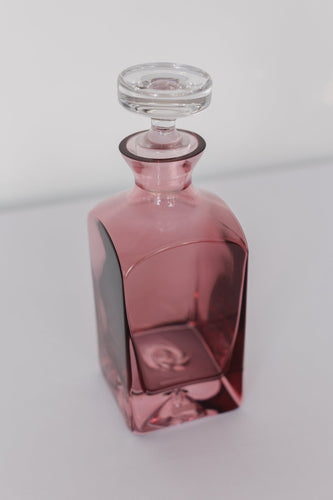 Estelle Colored Heritage Decanter - Rose