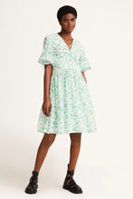 Load image into Gallery viewer, Mailou Dress in Green Mini Floral Print