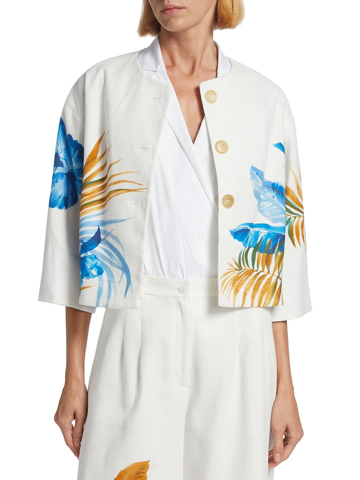 Manola Jacket in Palm Print