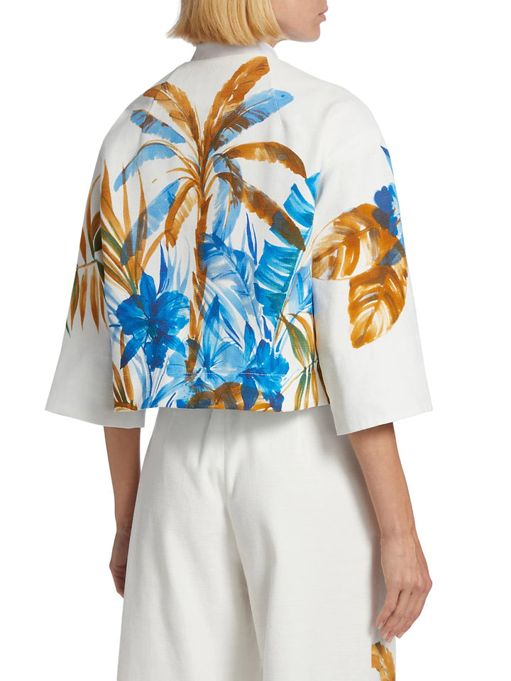 Manola Jacket in Palm Print