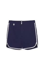 Men's Navy Varsity Swimshorts