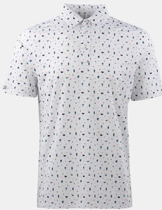 Mixer Polo- White Indigo