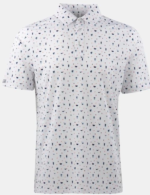 Mixer Polo- White Indigo