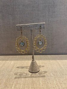 Large Oval Sun Hoop Gold Oval Earrings