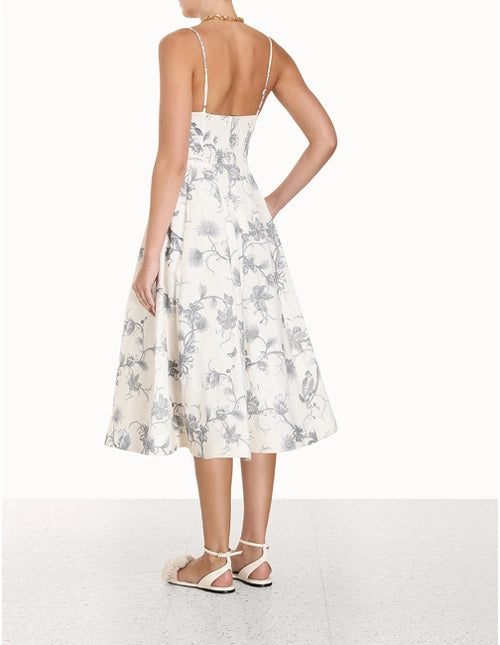 Picnic Dress In Keira Navy