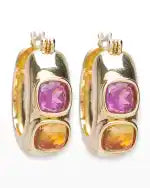 Piet Hoop Earrings in Sunset