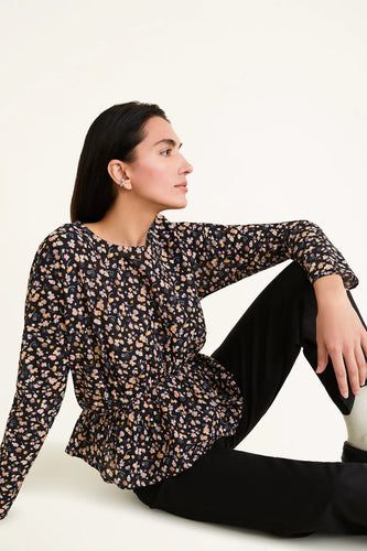 Reeves Blouse in Deco Print